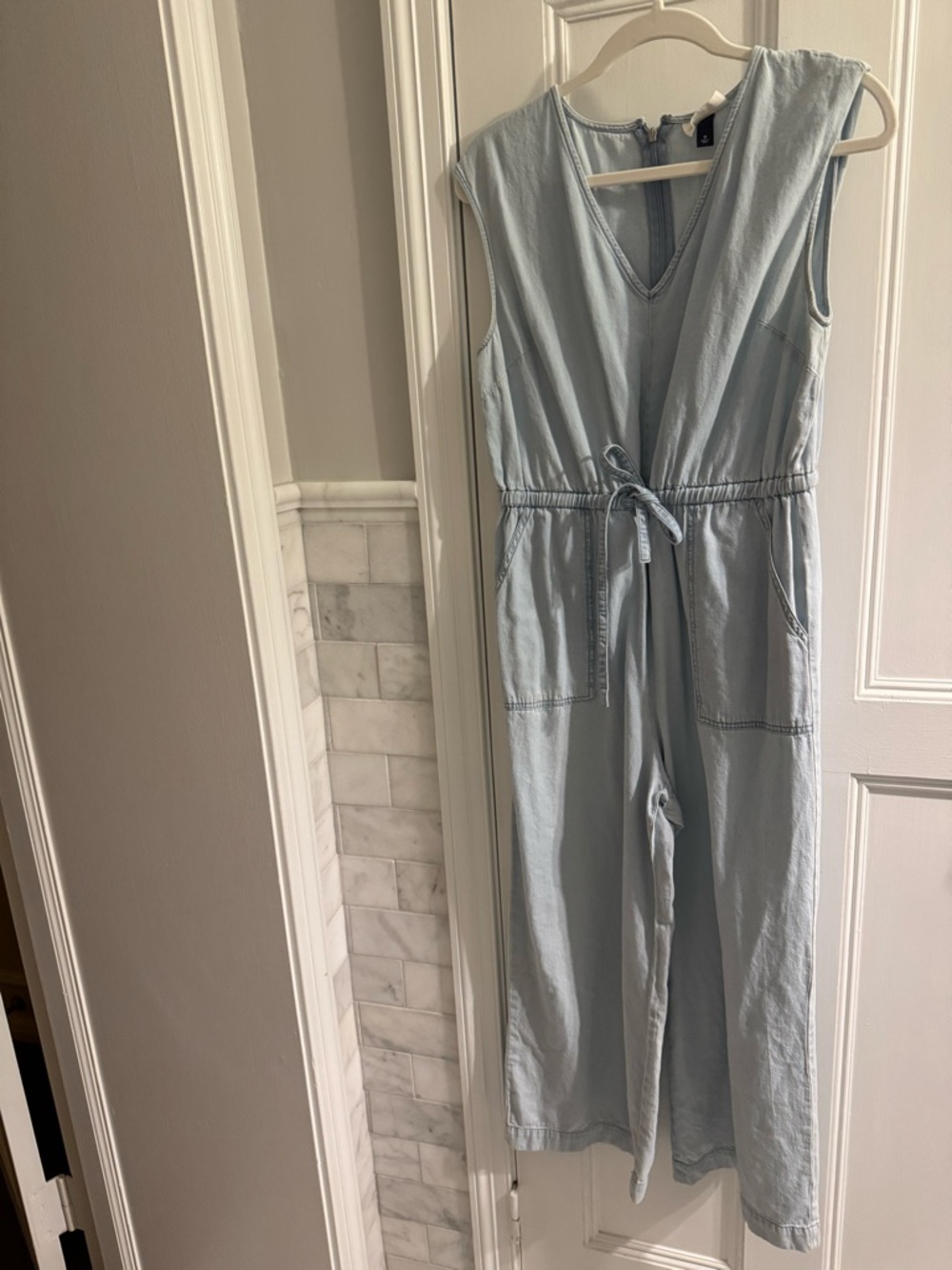 Universal Thread Light Blue Chambray Jumpsuit